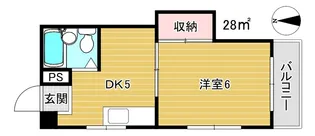 O`s RESIDENCE森之宮【2階】の間取り