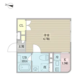 スペックレジデンス大森北【5階】の間取り