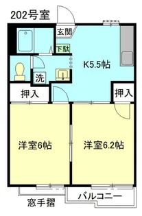 ファミールハイツ【2階】の間取り