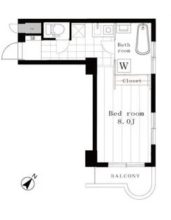 セブンスターマンション門前仲町【5階】の間取り