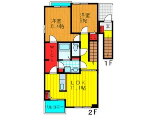 ブリーズコート【2階】の間取り