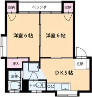 パラッツオ叶【2階】の間取り