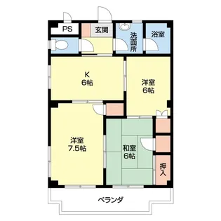 本宿グリーンヒル【2階】の間取り