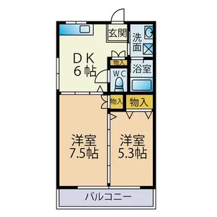 アヴァンティーク【2階】の間取り