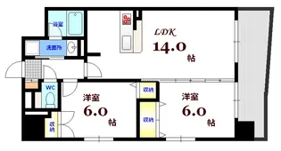 ウイング宝町サード【6階】の間取り