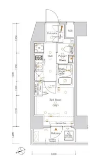 Log戸越【7階】の間取り