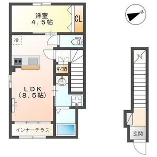 Bon Lyon【1階】の間取り