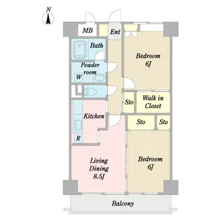 エスペランサ【6階】の間取り