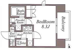ZOOM池袋WEST【10階】の間取り
