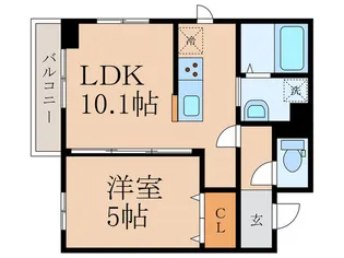 ルミエールS【1階】の間取り