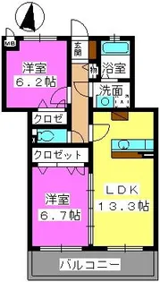 ラフィーネ【2階】の間取り