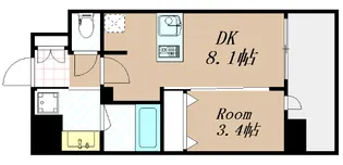 エステムコート梅田・天神橋IVステーションフロント【5階】の間取り