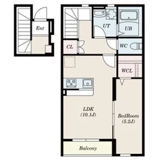 プランドール長町【2階】の間取り