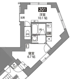 FABRIC東長崎Residence【2階】の間取り