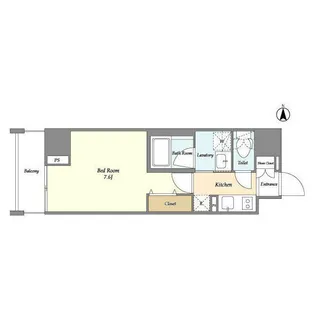 CASSIA上野入谷【4階】の間取り