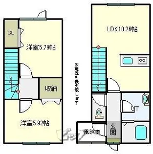 WORLDステージBの間取り