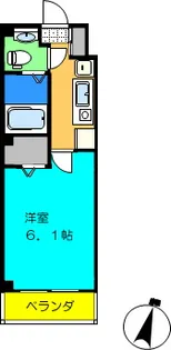 DAIWA CREST 桜木町【3階】の間取り
