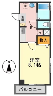 メゾンヴェルテ【2階】の間取り