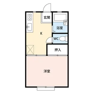 サンフラットS【1階】の間取り