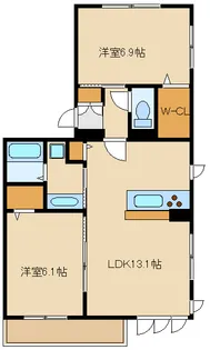 パストラル宮前平【3階】の間取り