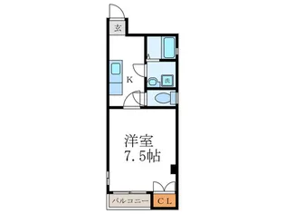 アルカス二条【3階】の間取り