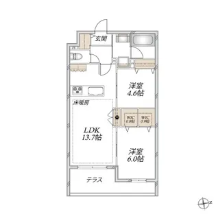 VESTA【1階】の間取り