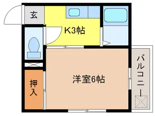 グリーンパーク中村【2階】の間取り