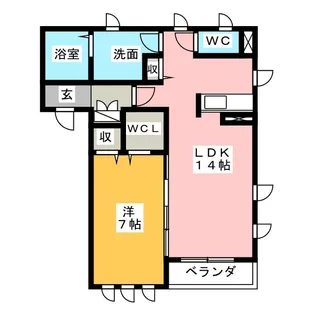 フレグランス花の木【3階】の間取り