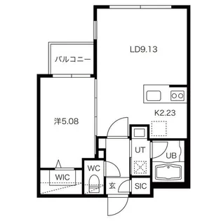 LIEN MARUYAMA(リアンマルヤマ)【5階】の間取り