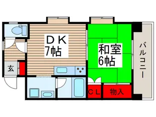 大保マンション【4階】の間取り