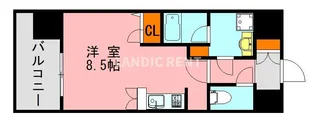 LANDIC M1165【3階】の間取り