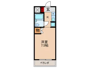 リバーサイド須山【2階】の間取り