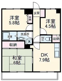 エマーレ南浦和【1階】の間取り