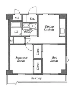 野原府中コーポ【4階】の間取り