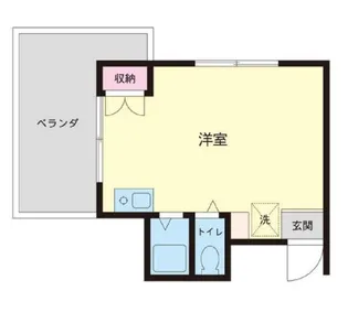 コーポ赤塚【4階】の間取り