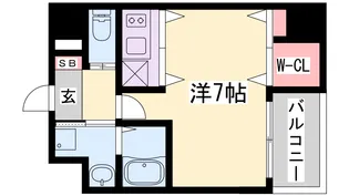 TOYOTOMi STAY premium神戸湊川公園【7階】の間取り