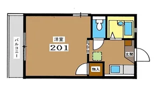 コーポエルム【2階】の間取り