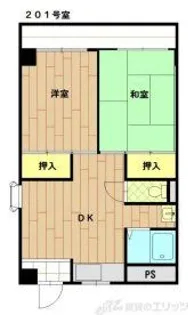 三番グリーンハイツ【2階】の間取り