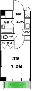 サンシティ北四番丁【6階】の間取り