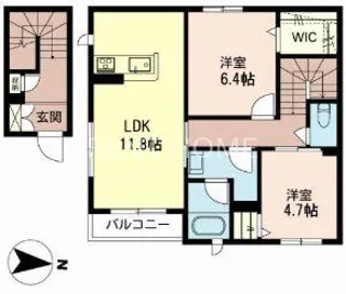 シャーメゾン和III【2階】の間取り
