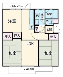 幸手南団地【2階】の間取り