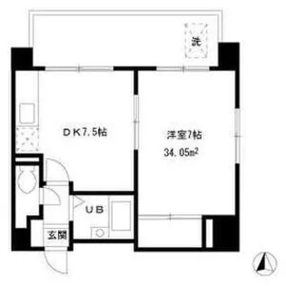 第一ファミールビル【5階】の間取り