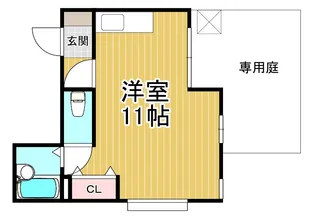 エレメンツアクア【1階】の間取り