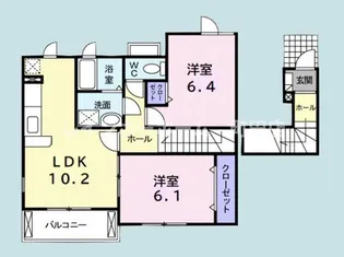 モデラート【2階】の間取り