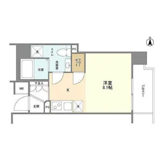 エクセリア九段【5階】の間取り