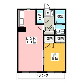 エステート小野 B棟【3階】の間取り