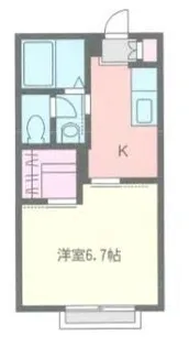 ヴェルデ玉川学園B棟【2階】の間取り
