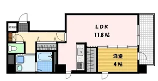 クラルテ・アベニール【4階】の間取り