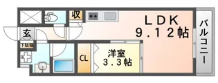 ルミネソレイユ江坂【5階】の間取り