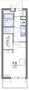 レオパレスレインボーステイツ【1階】の間取り